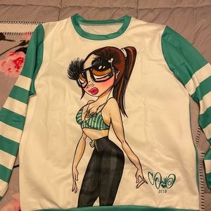 Sand One long sleeve size S/M Smooth Hustler Doll color white/green